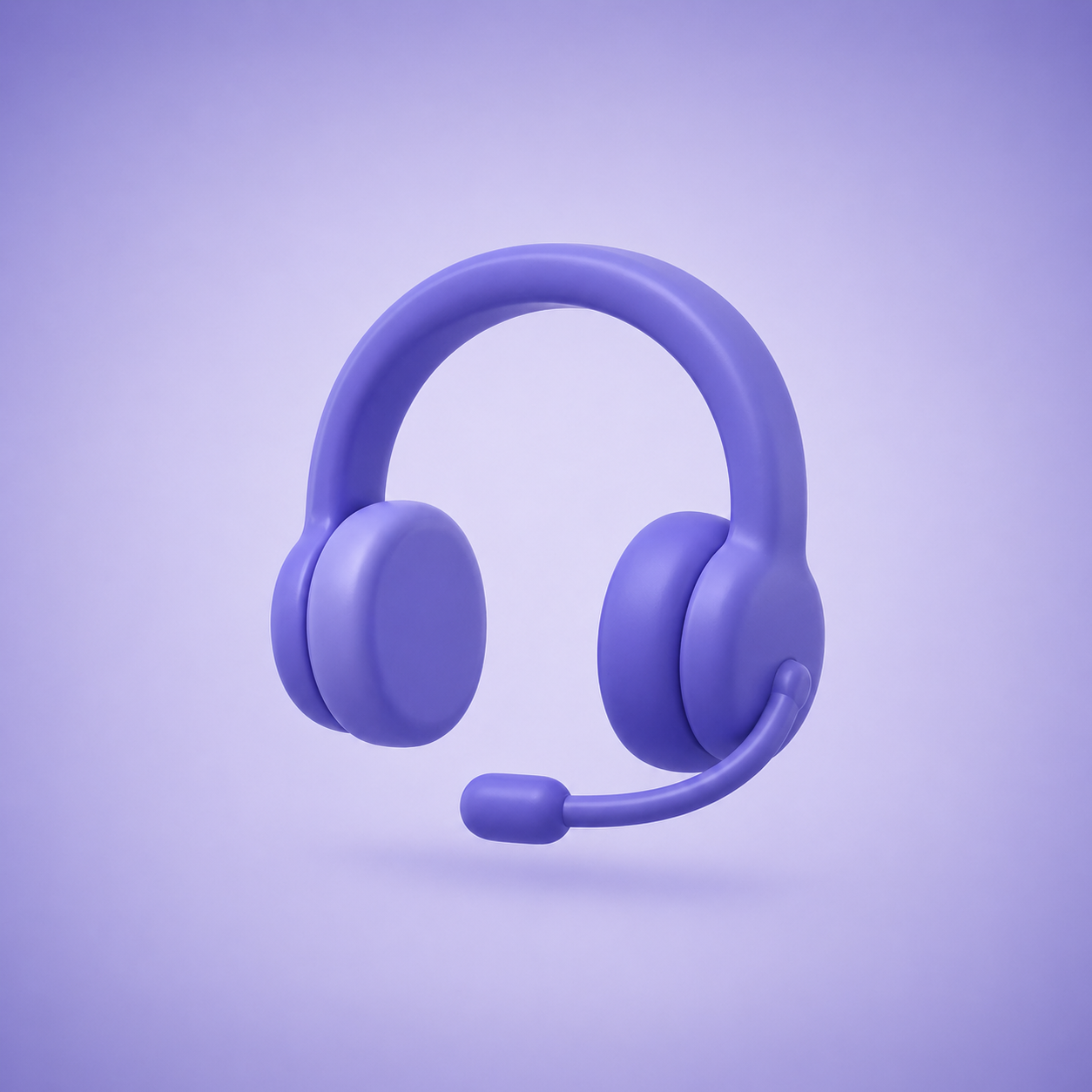 Customer support headset icon for technical support and help desk services